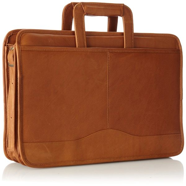 Ztas-134 TRIPLE GUSSET DROP HANDLE BRIEFCASE – Ztas Leather